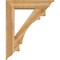 Ekena Millwork Merced Traditional Rough Sawn Bracket w/ Offset Brace, Western Red Cedar, 8"W x 34"D x 42"H BKT0806X34X42MRC01RWR - alternate 3